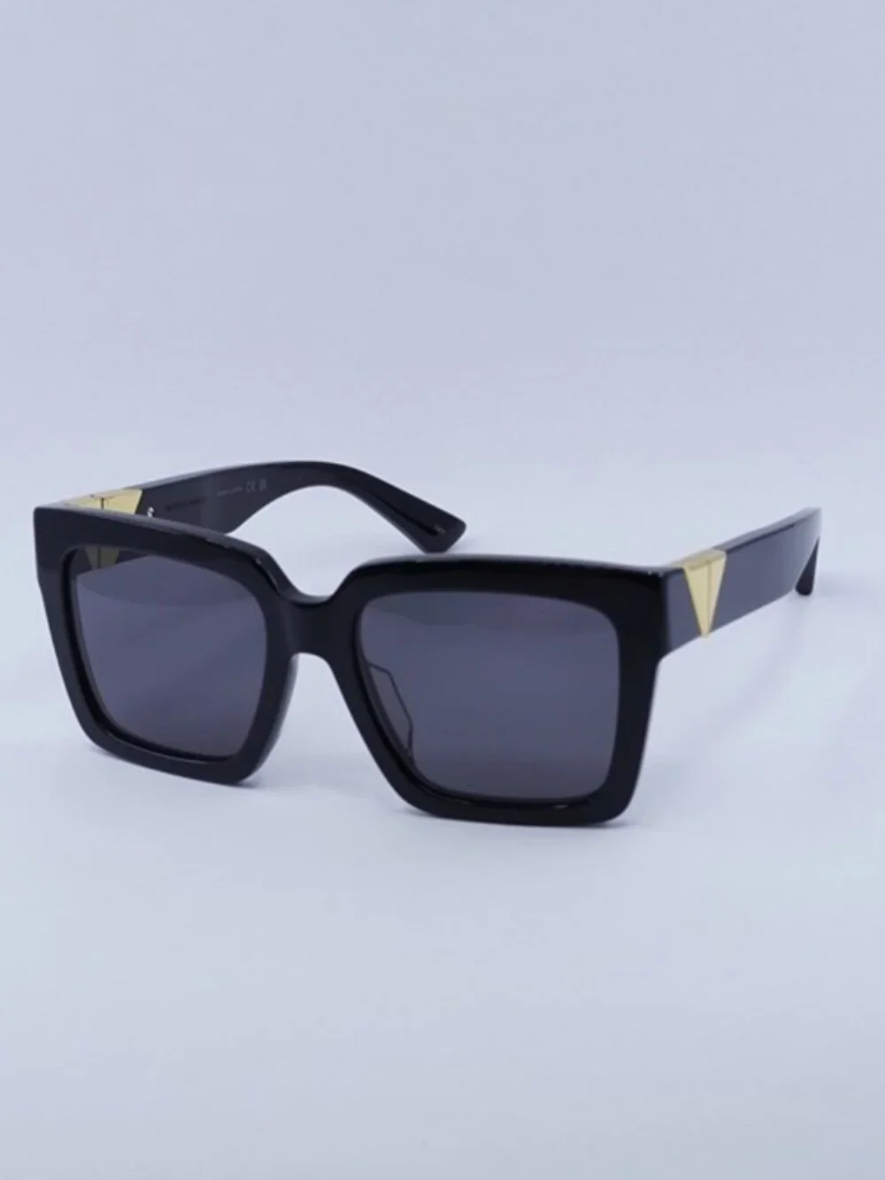 Bottega Veneta BV1198SA 001 Sunglasses Black Square Frame, Grey Lenses